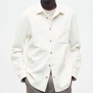 H&M Fit Textured-weave shirt